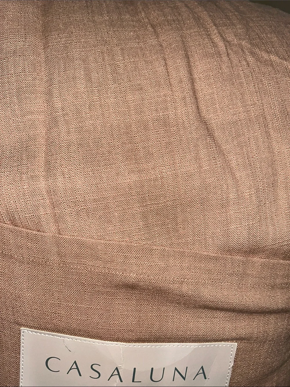 Casaluna F/Q Light Adobe Clay Heavyweight Linen Blend Comforter Set